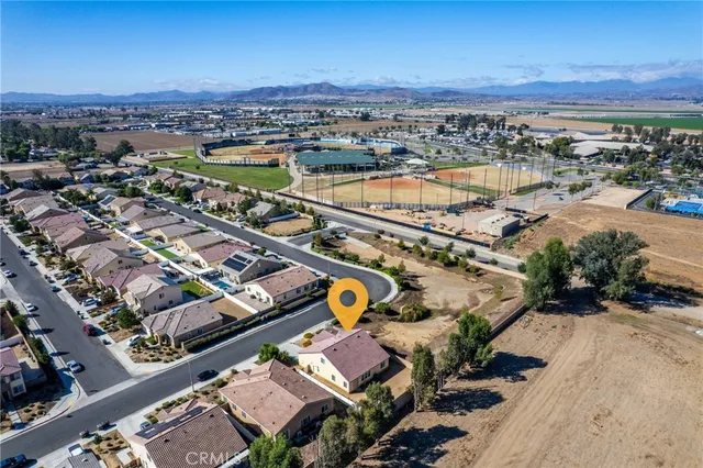 an aerial view of a city