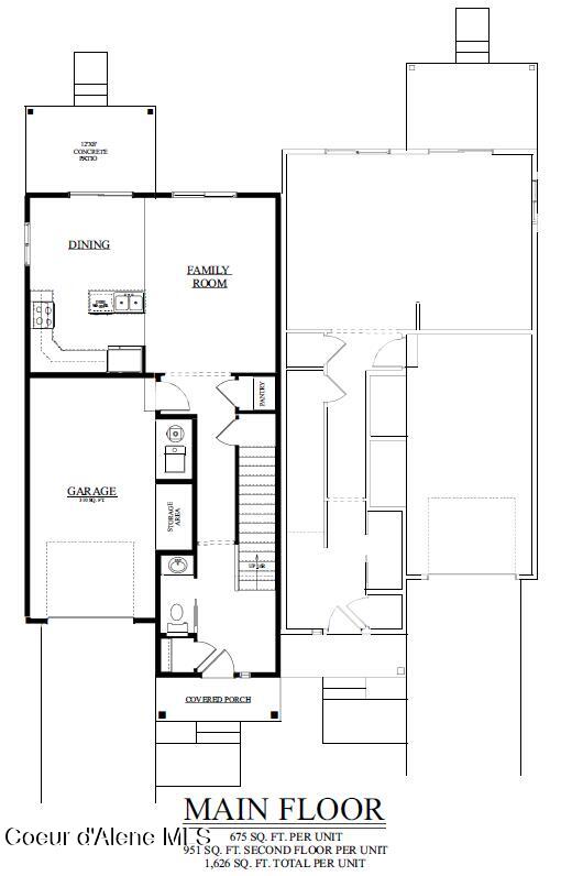 1531 North Wilhelm Way Post Falls, ID 83854 - Photo 3 of 5 ROCK FALLS TWIN HOME Main floor - LEFT S