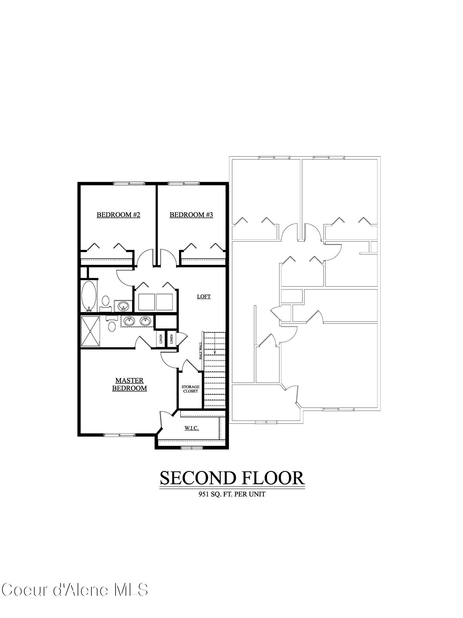 1531 North Wilhelm Way Post Falls, ID 83854 - Photo 4 of 5 ROCK FALLS TWIN HOME Upstairs - LEFT SID