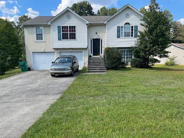 a car parked in front of white house