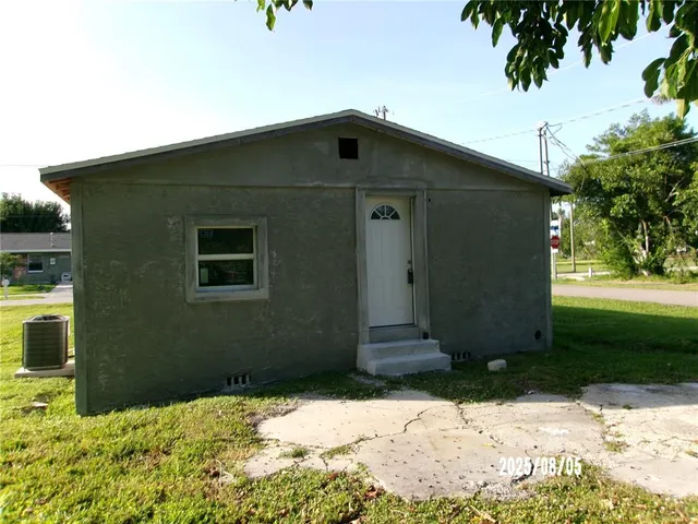 a front view of a house