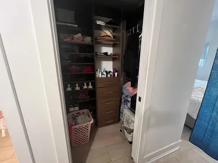 a view of walk in closet
