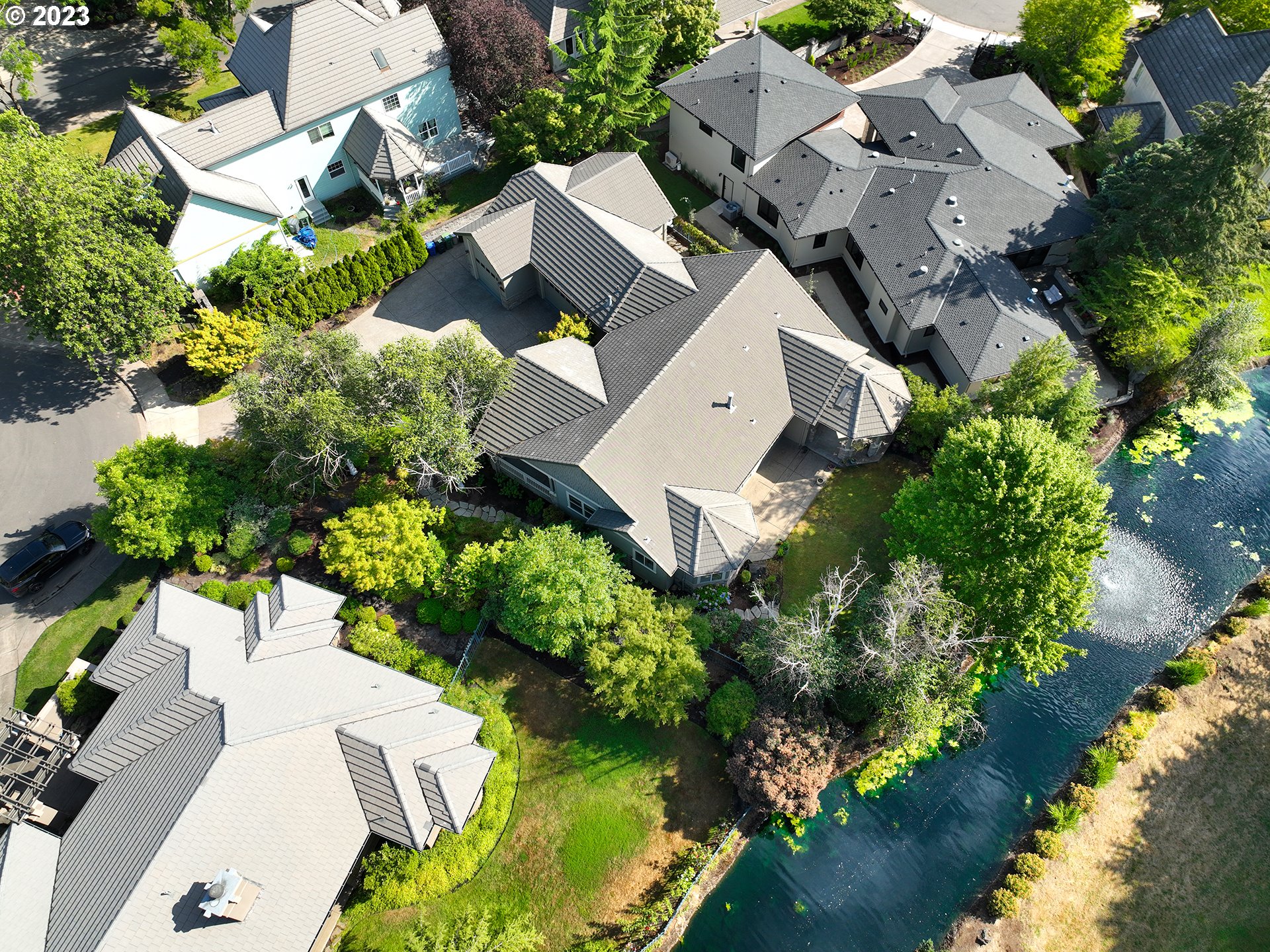 3384 Lakeside Drive Eugene, OR 97401 - Photo 2 of 48 an aerial view of a house with a yard