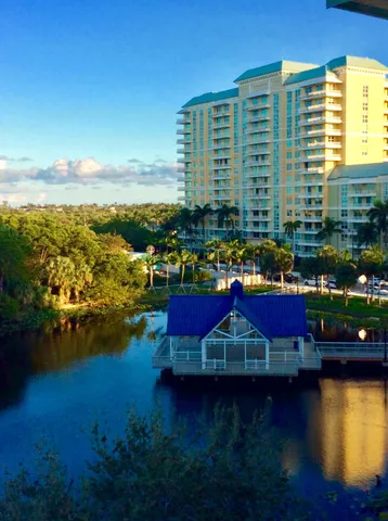 a view of a city with tall buildings