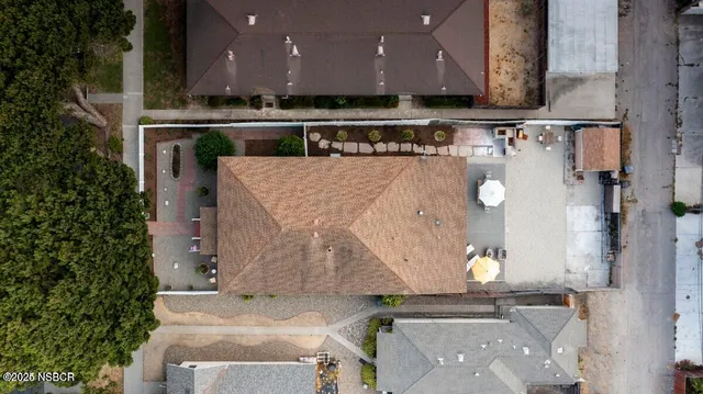 an view of kitchen with wooden floor