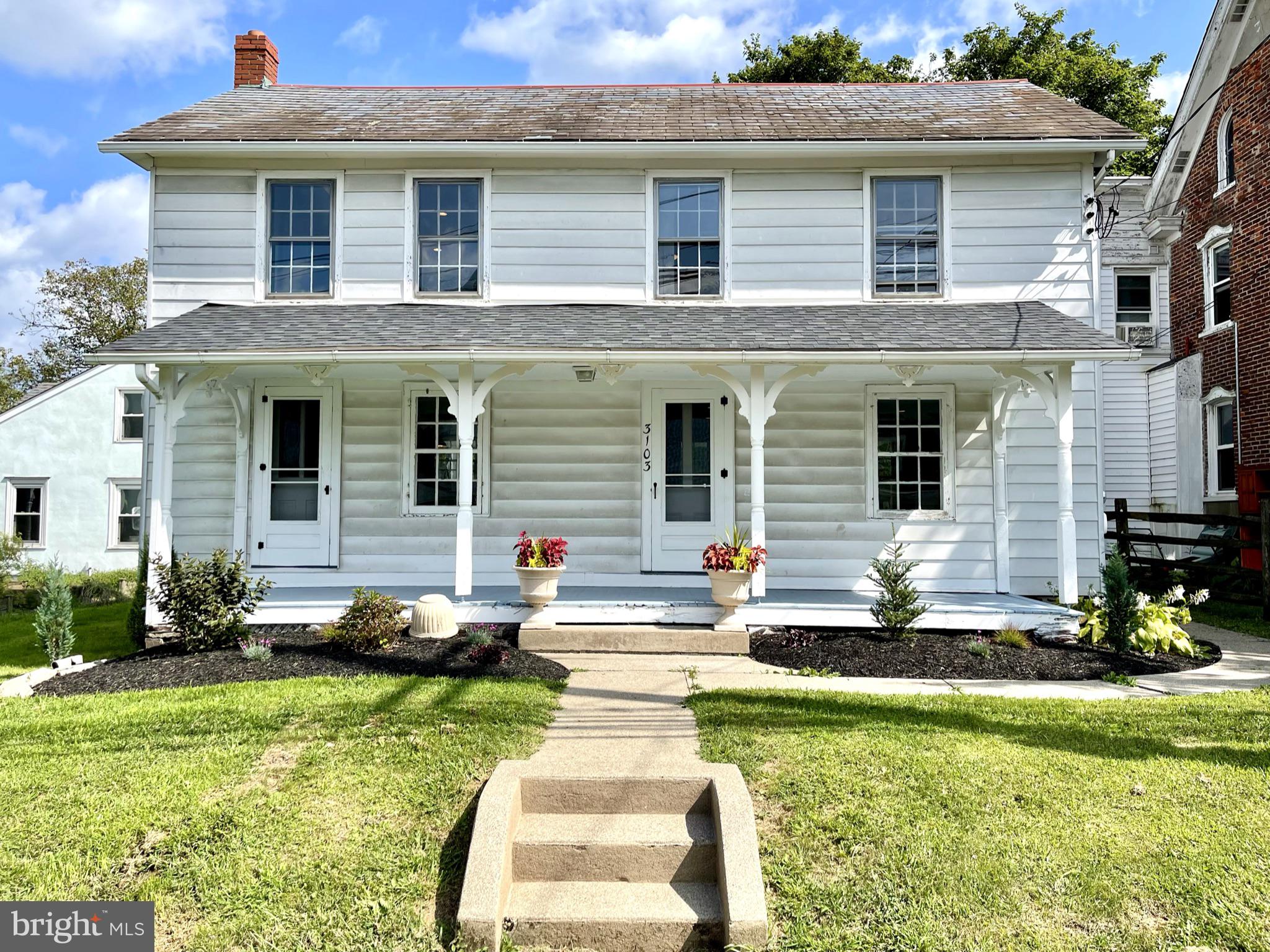 Front of the home off of Bedminster Rd