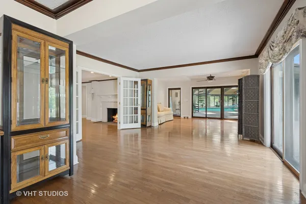 a living room with furniture and window