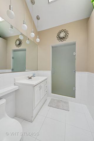 a view of a porch with seating space