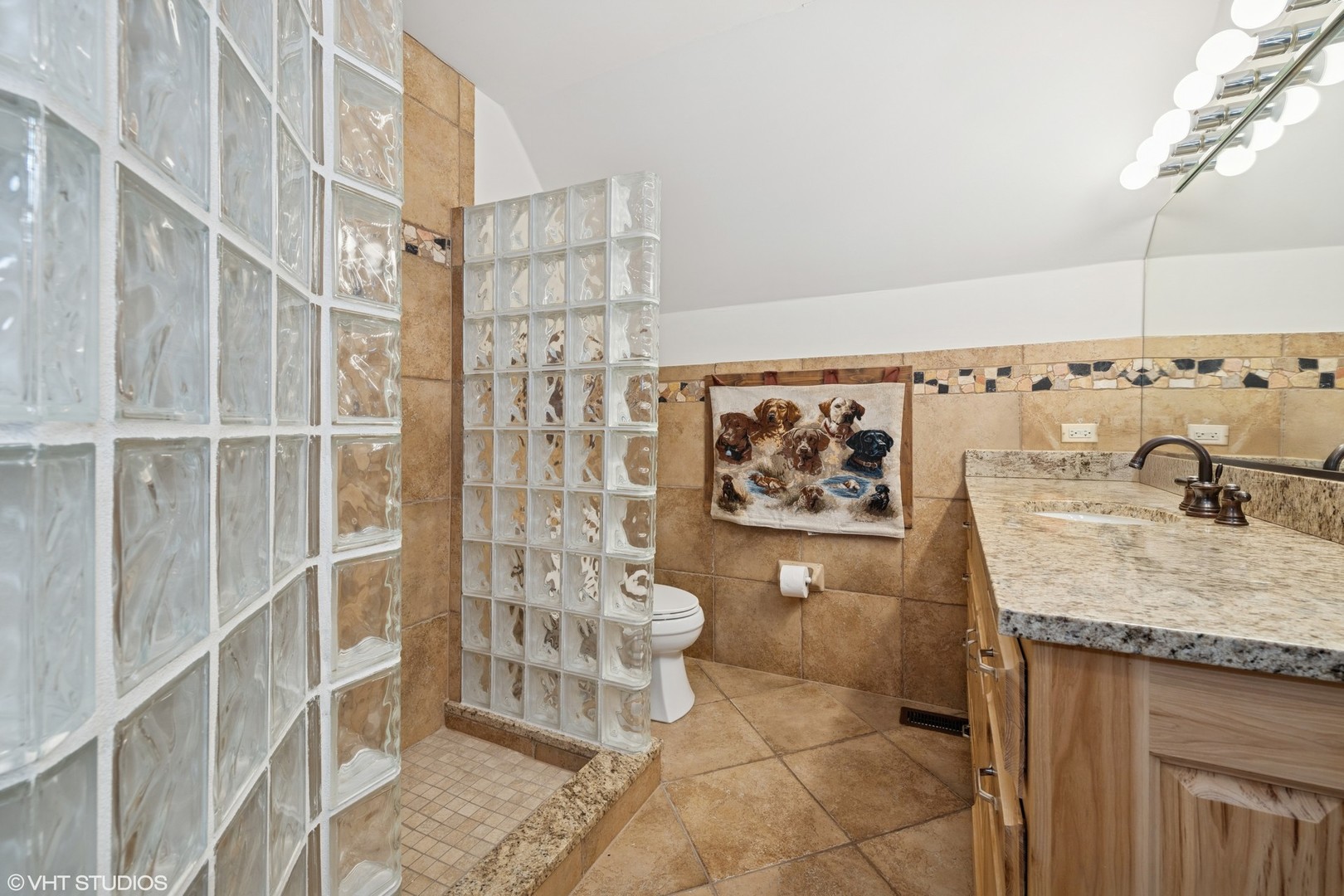 153 Algonquin Road Barrington Hills, IL 60010 - Photo 73 of 95 a bathroom with a granite countertop sink and a mirror