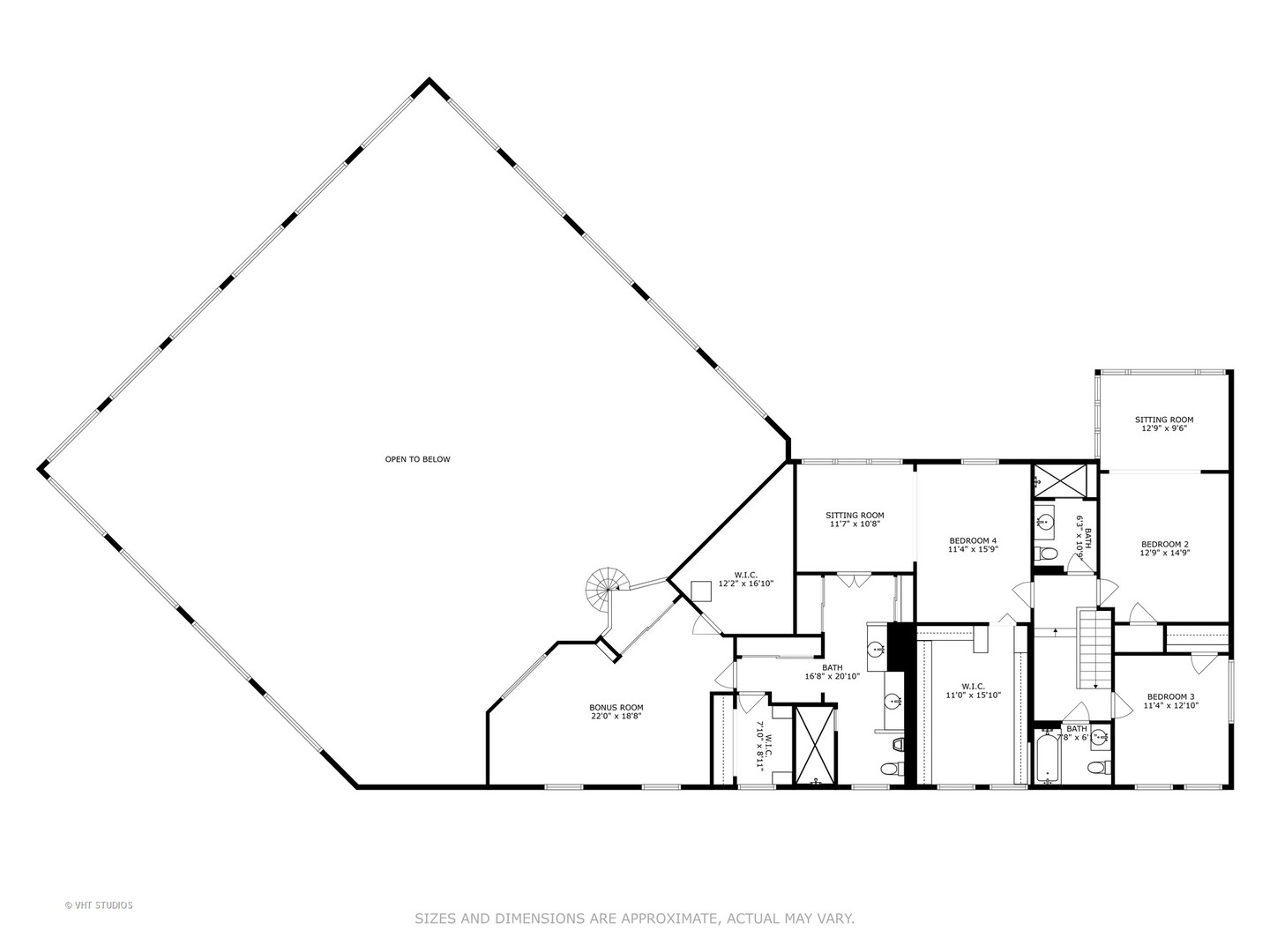 153 Algonquin Road Barrington Hills, IL 60010 - Photo 91 of 95 a black and white photo of a floor