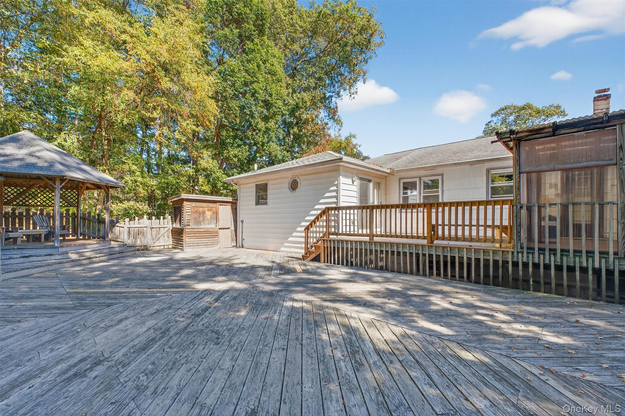 97 Friendly Road Mahopac, NY 10541 - Photo 45 of 49 Deck featuring a gazebo