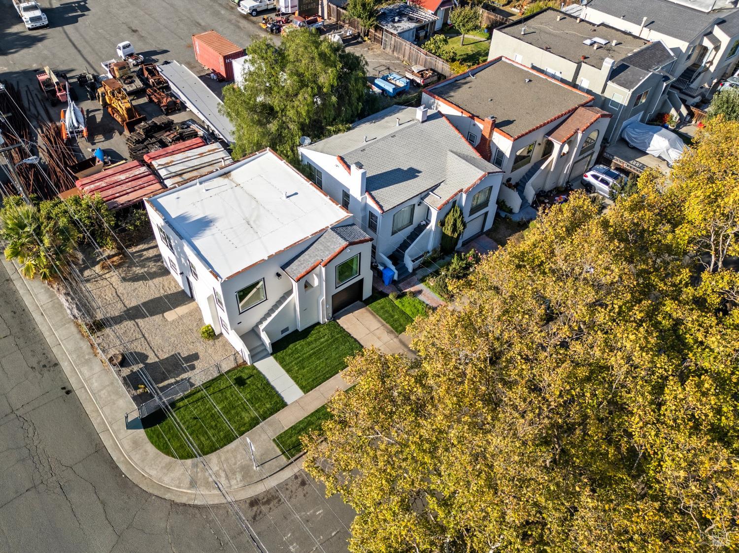 1402 Rice Street Vallejo, CA 94590 - Photo 55 of 55 an aerial view of a house with garden space and street view