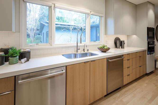 747 Bromfield Road Hillsborough, CA 94010 - Photo 21 of 76 a kitchen with a sink and a window