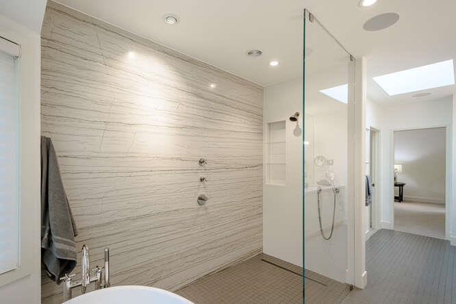 747 Bromfield Road Hillsborough, CA 94010 - Photo 32 of 76 a bathroom with a shower and toilet