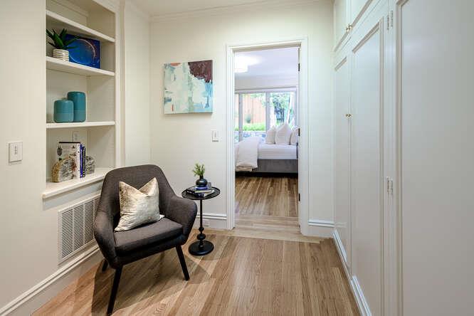 747 Bromfield Road Hillsborough, CA 94010 - Photo 37 of 76 a living room with furniture and a window