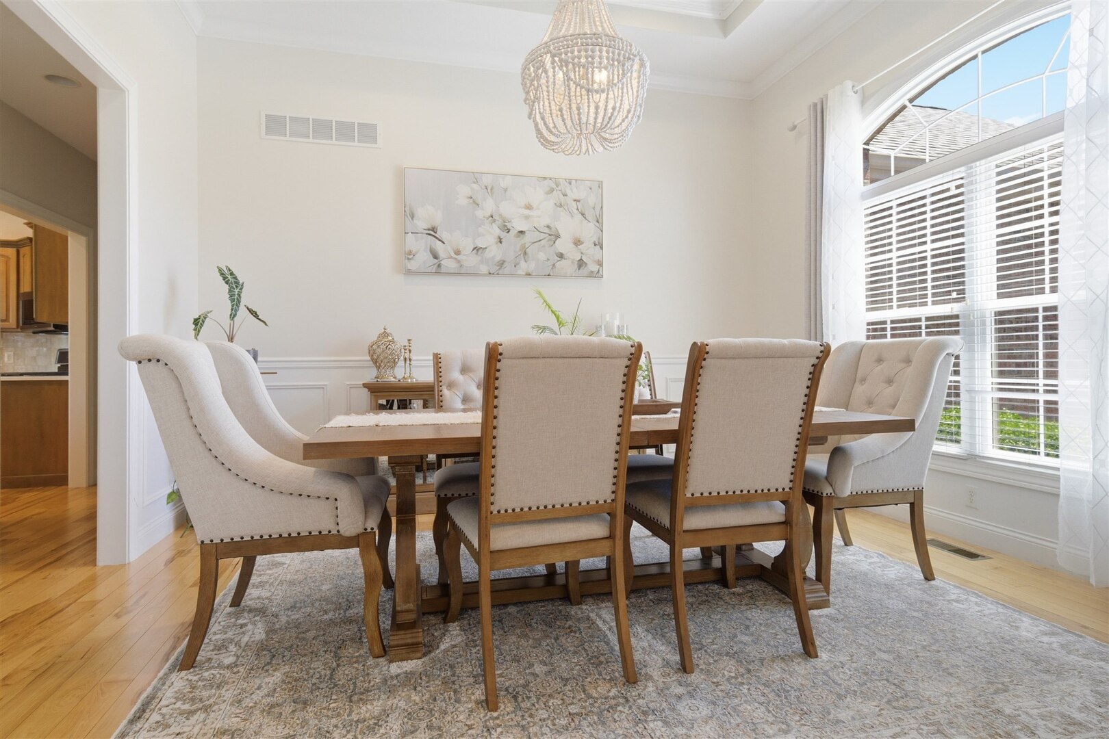1248 Talon Lane Forsyth, IL 62535 - Photo 22 of 67 a view of a dining room with furniture window and outside view