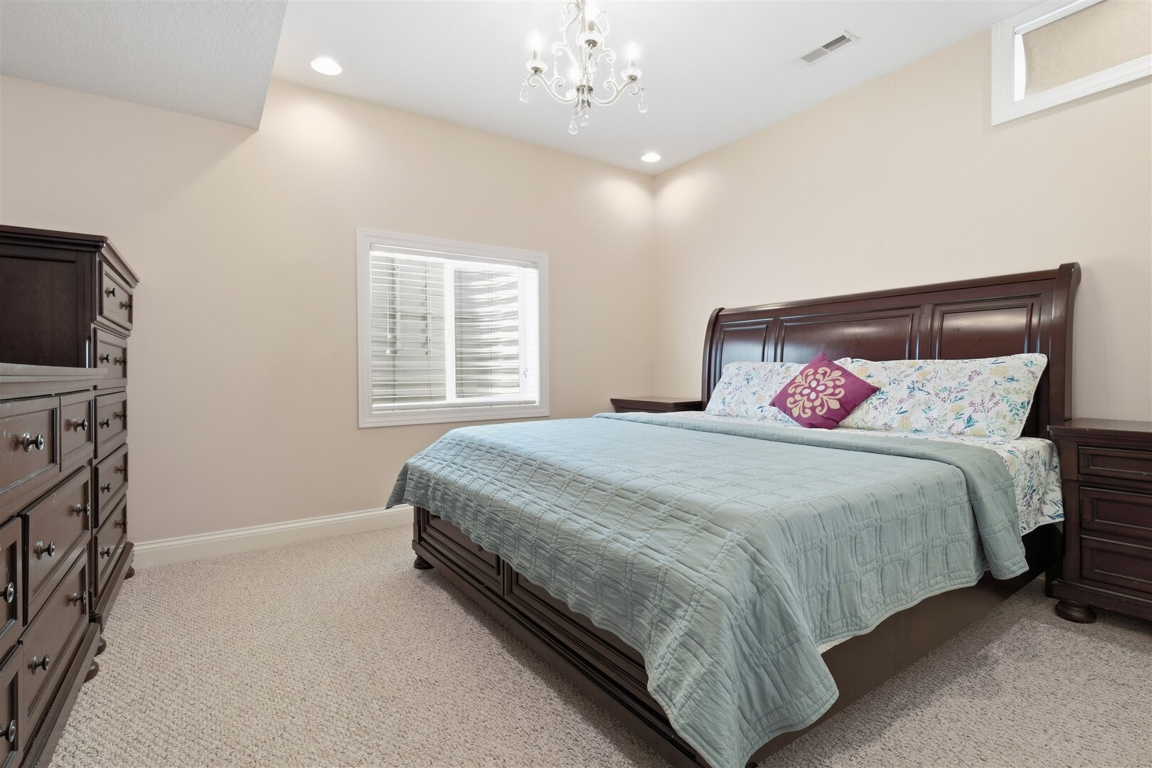 1248 Talon Lane Forsyth, IL 62535 - Photo 52 of 67 a bedroom with a bed and a flat screen tv