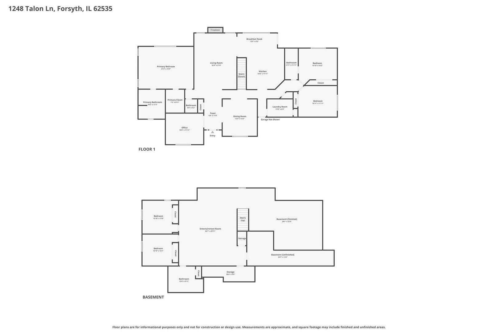 1248 Talon Lane Forsyth, IL 62535 - Photo 67 of 67 a picture of floor plan