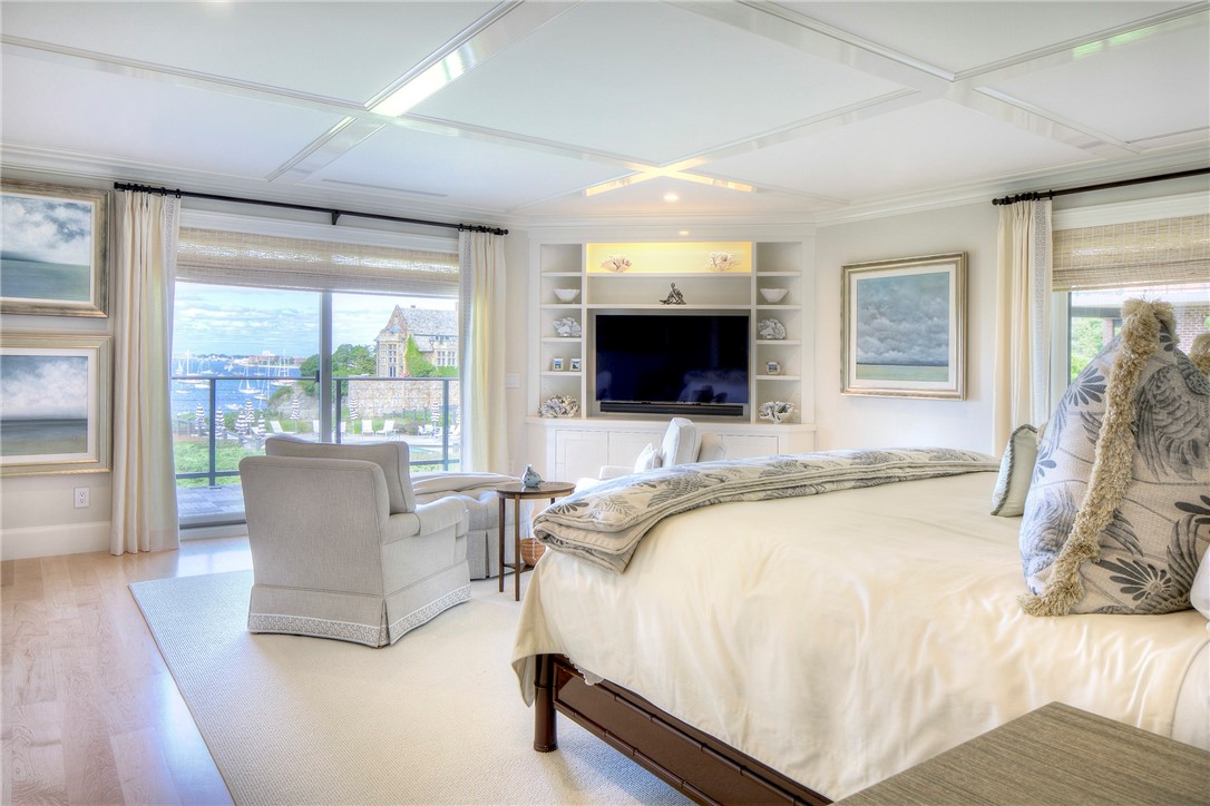 111 Harrison Avenue, Unit A6 Newport, RI 02840 - Photo 24 of 50 Primary bedroom with fabulous water views and private deck