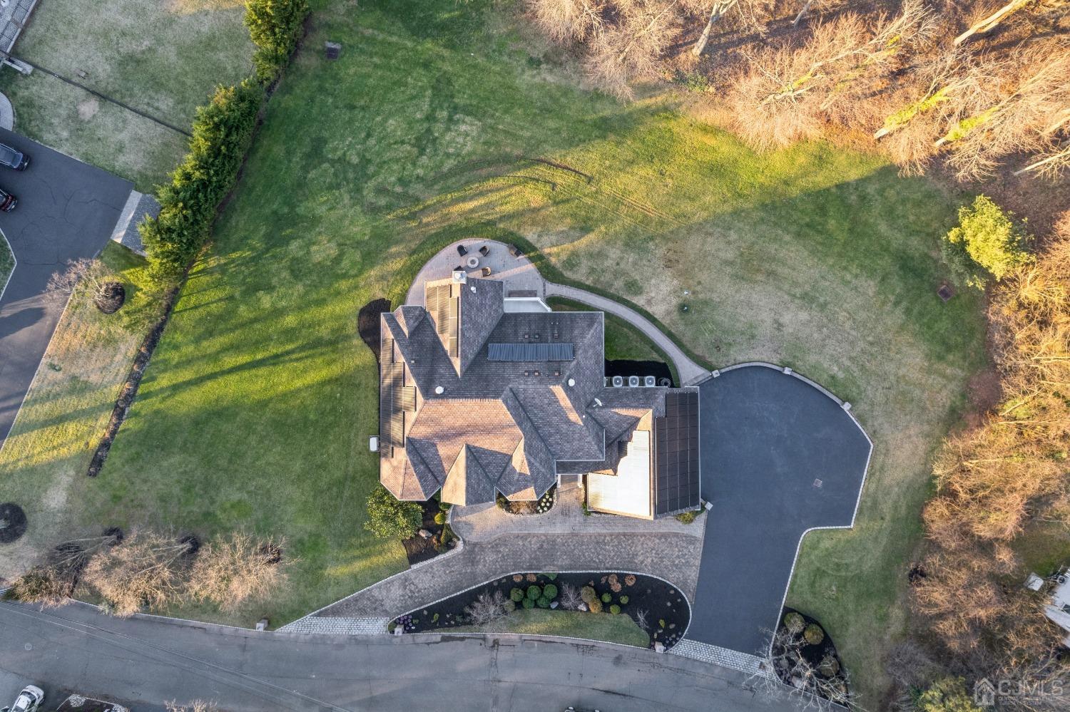 6 Longview Road Edison, NJ 08820 - Photo 58 of 74 an aerial view of a house with a yard basket ball court and outdoor seating
