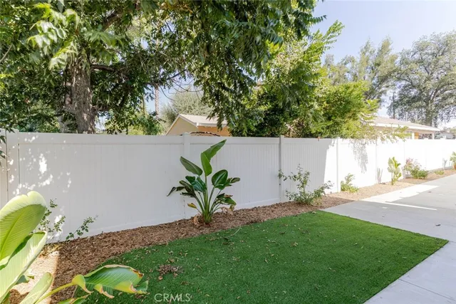 a potted plant sitting in front of a door