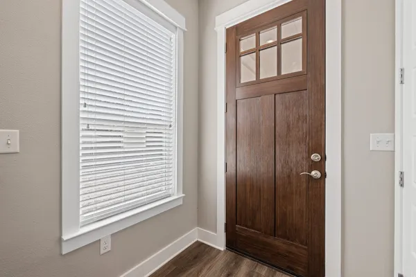 a view of an entryway door