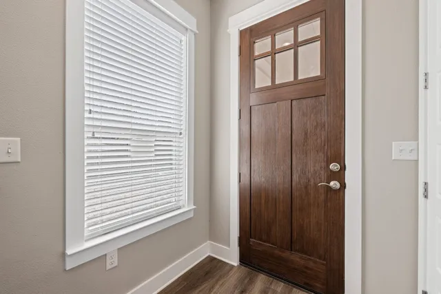 a view of an entryway door