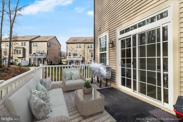 a view of balcony with couch