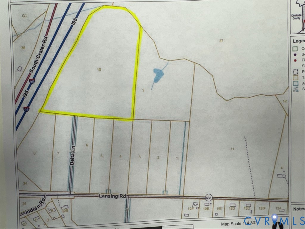 Tbd Lansing Road Petersburg, VA 23805 - Photo 1 of 2 Plat Map. Illustrating the boundaries and physical