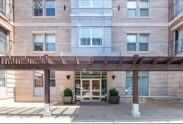 a front view of a building