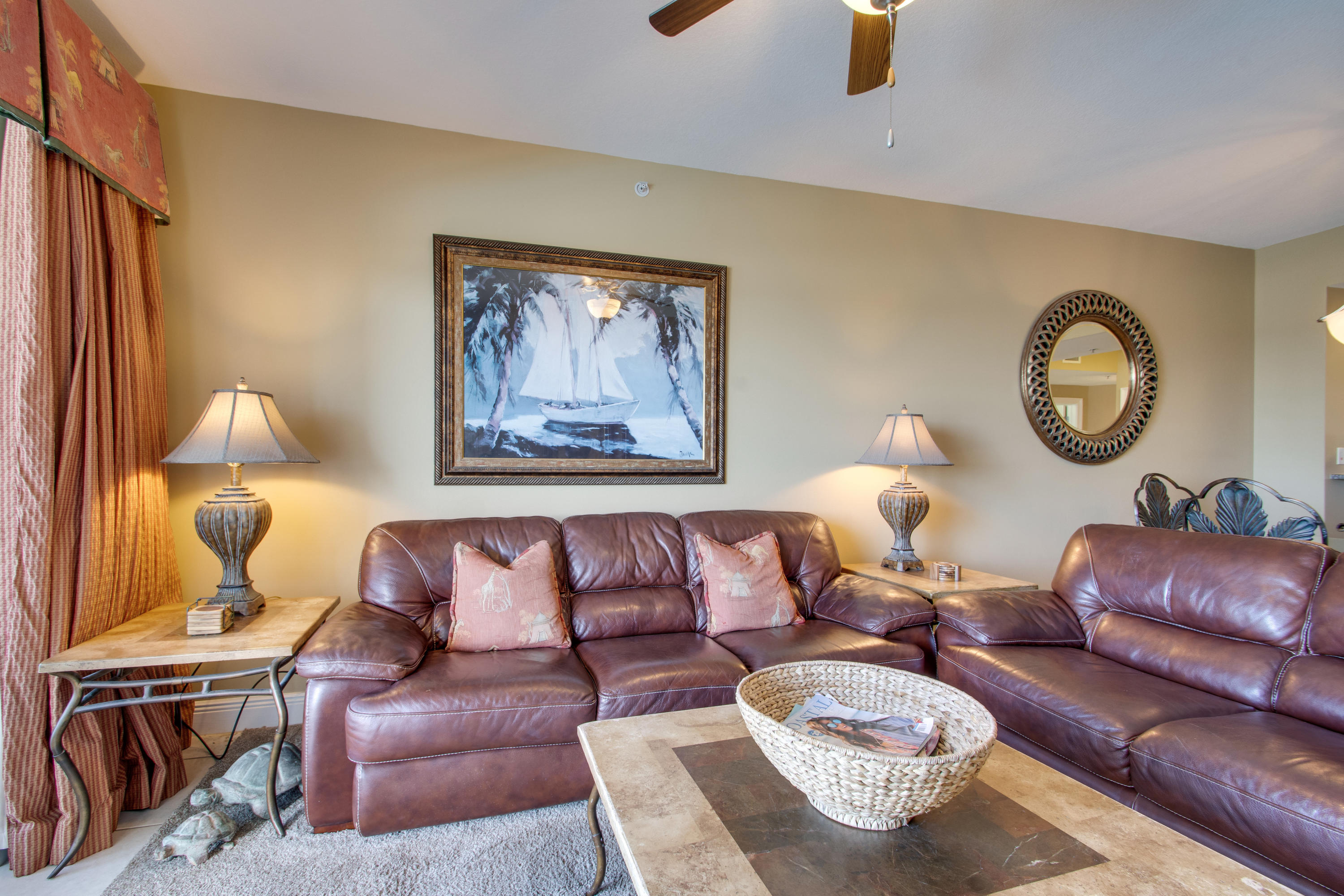 1111 Santa Rosa Boulevard, Unit 206 Fort Walton Beach, FL 32548 - Photo 12 of 46 a living room with furniture and a large window