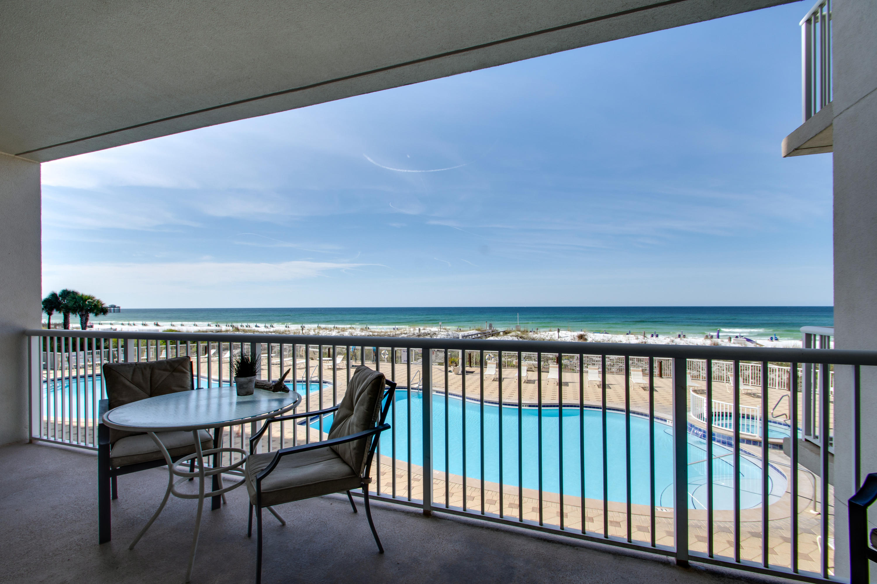 1111 Santa Rosa Boulevard, Unit 206 Fort Walton Beach, FL 32548 - Photo 23 of 46 a view of a balcony with chairs