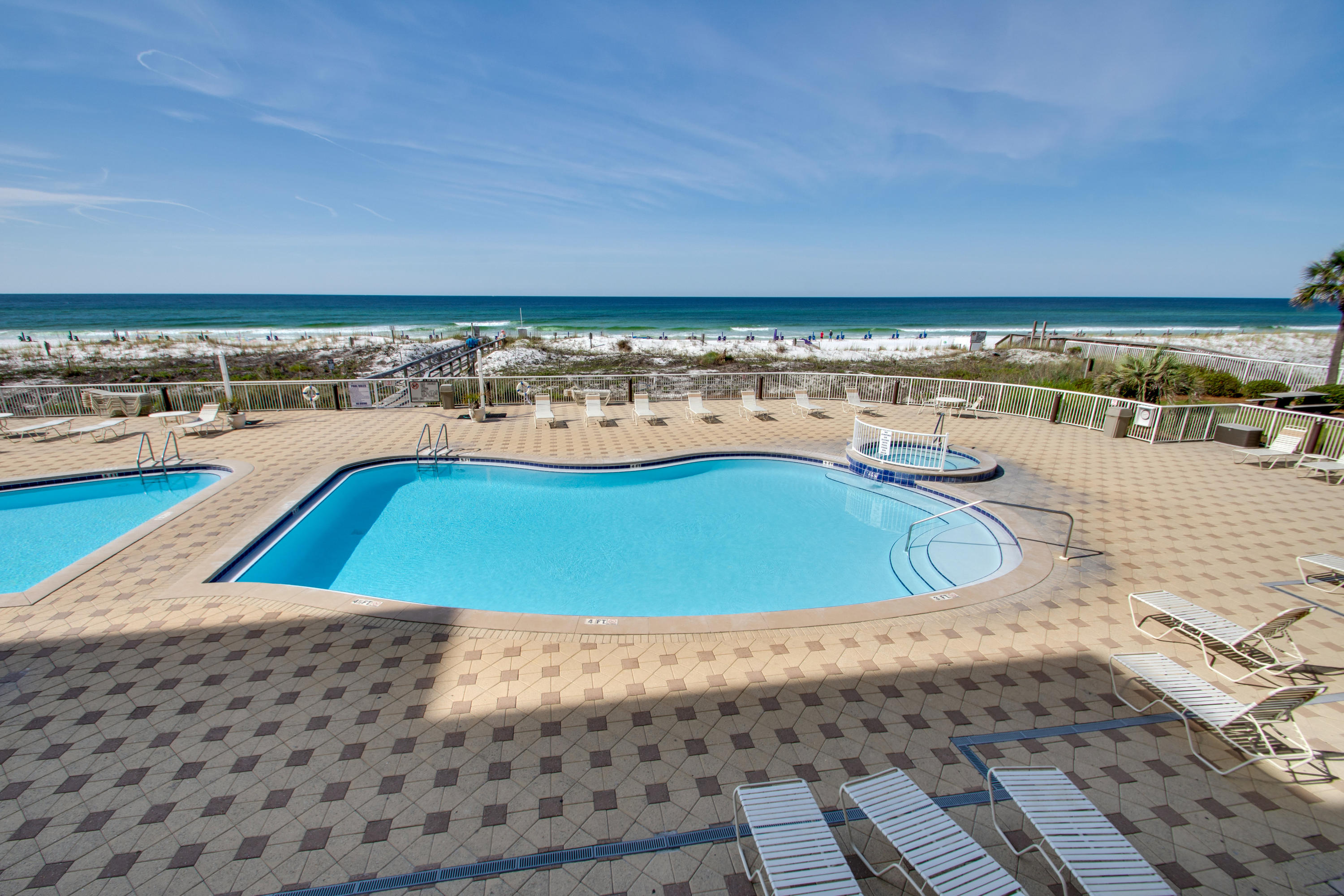 1111 Santa Rosa Boulevard, Unit 206 Fort Walton Beach, FL 32548 - Photo 26 of 46 a view of a swimming pool and an ocean