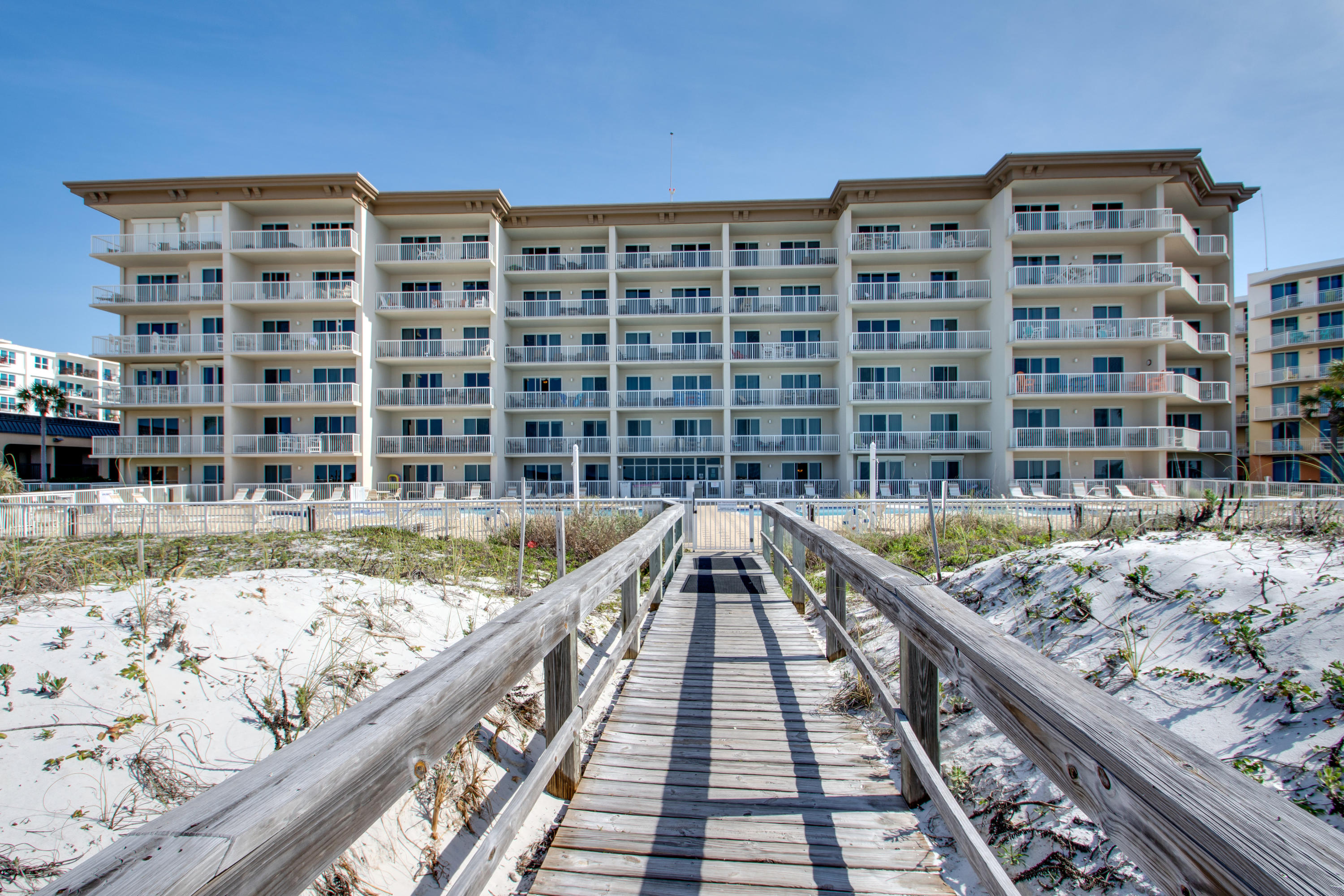 1111 Santa Rosa Boulevard, Unit 206 Fort Walton Beach, FL 32548 - Photo 29 of 46 a view of swimming pool with a balcony