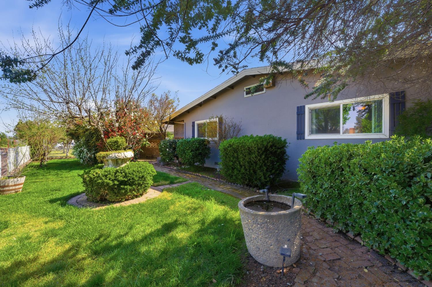 574 North Frankwood Avenue Reedley, CA 93654 - Photo 35 of 37 a view of a backyard with plants and a garden