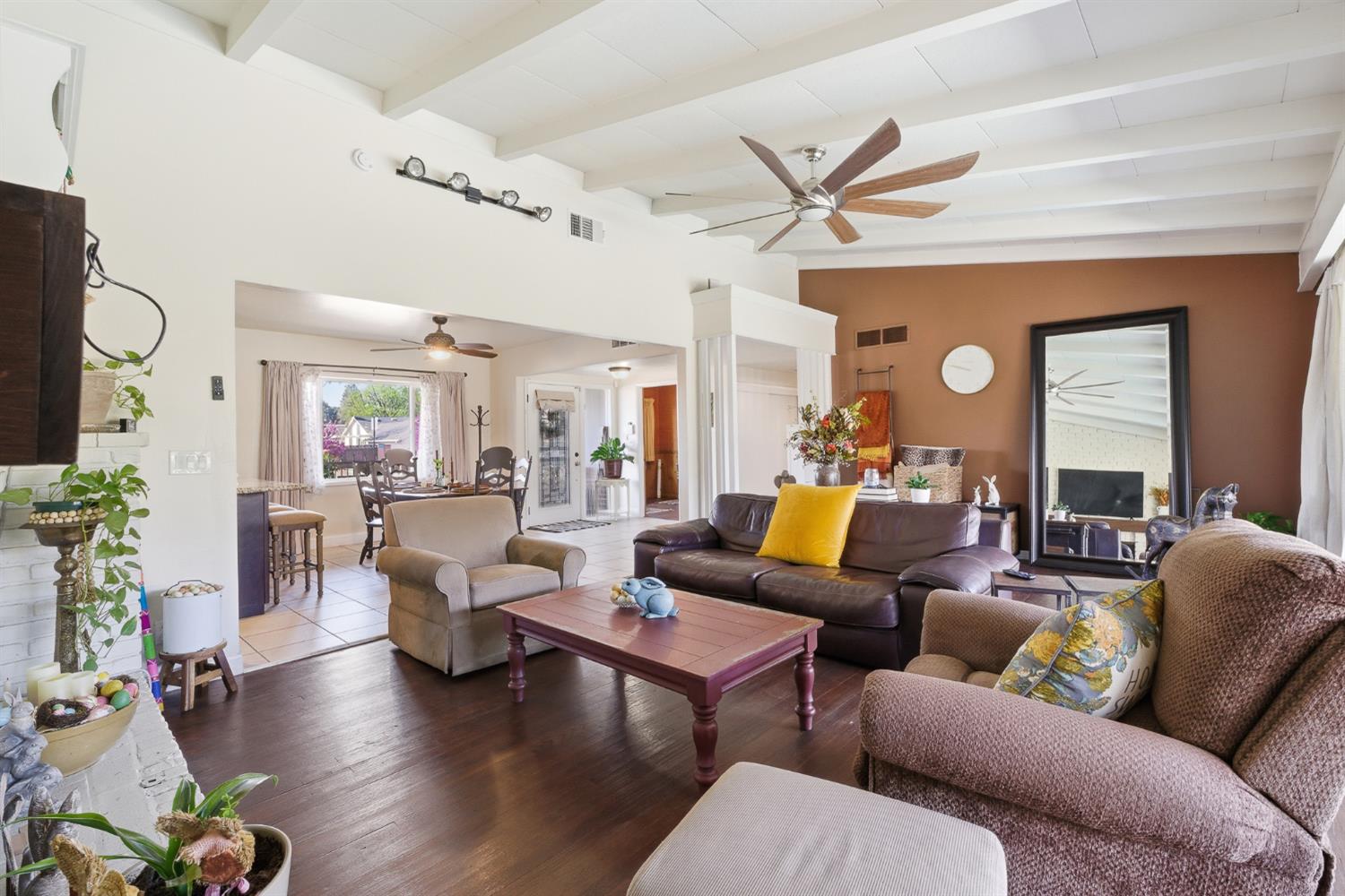 574 North Frankwood Avenue Reedley, CA 93654 - Photo 6 of 37 a living room with furniture or wooden floor and a large window