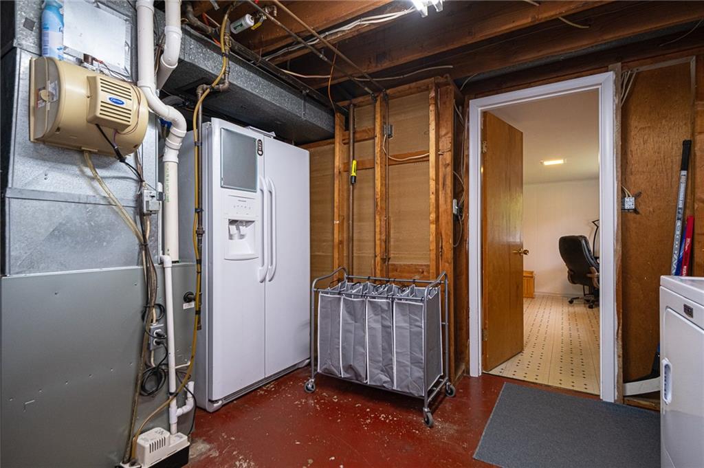 602 Flint Road Allison Park, PA 15101 - Photo 22 of 25 LAUNDRY 12X9: View of the high efficiency furnace and doorway that leads to your game room.