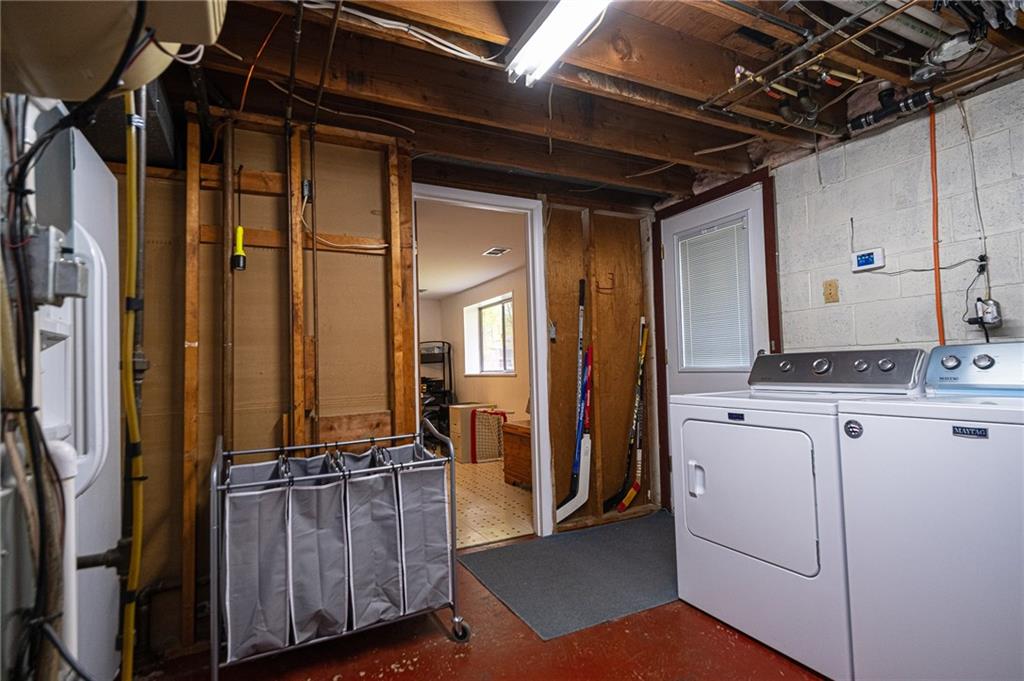 602 Flint Road Allison Park, PA 15101 - Photo 23 of 25 LAUNDRY 12X9: Another view with the washer and dryer. Washer will be replaced with a front loader machine.