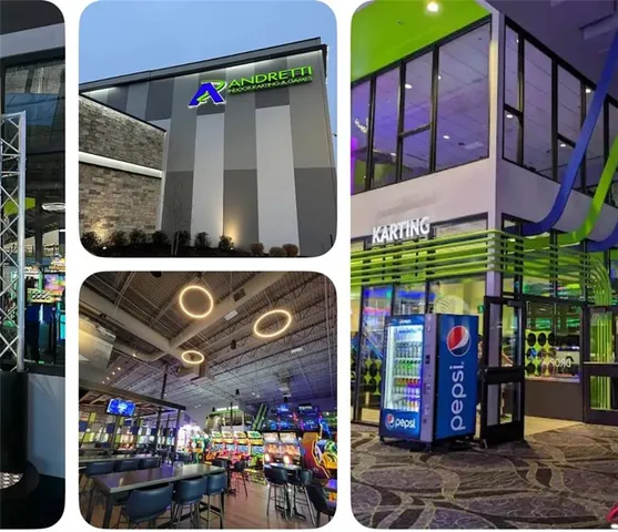 a view of an entrance to the building