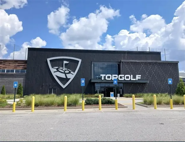 a front view of a building with entryway