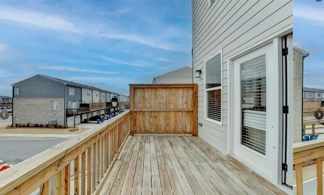 a view of balcony and deck