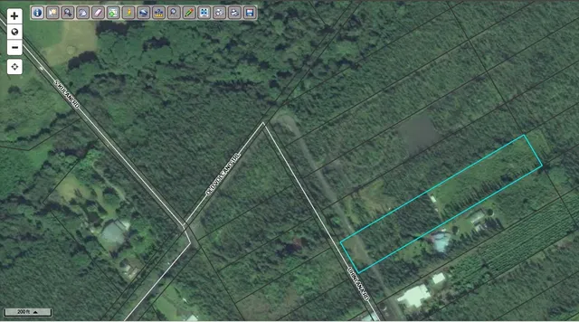 a aerial view of a house