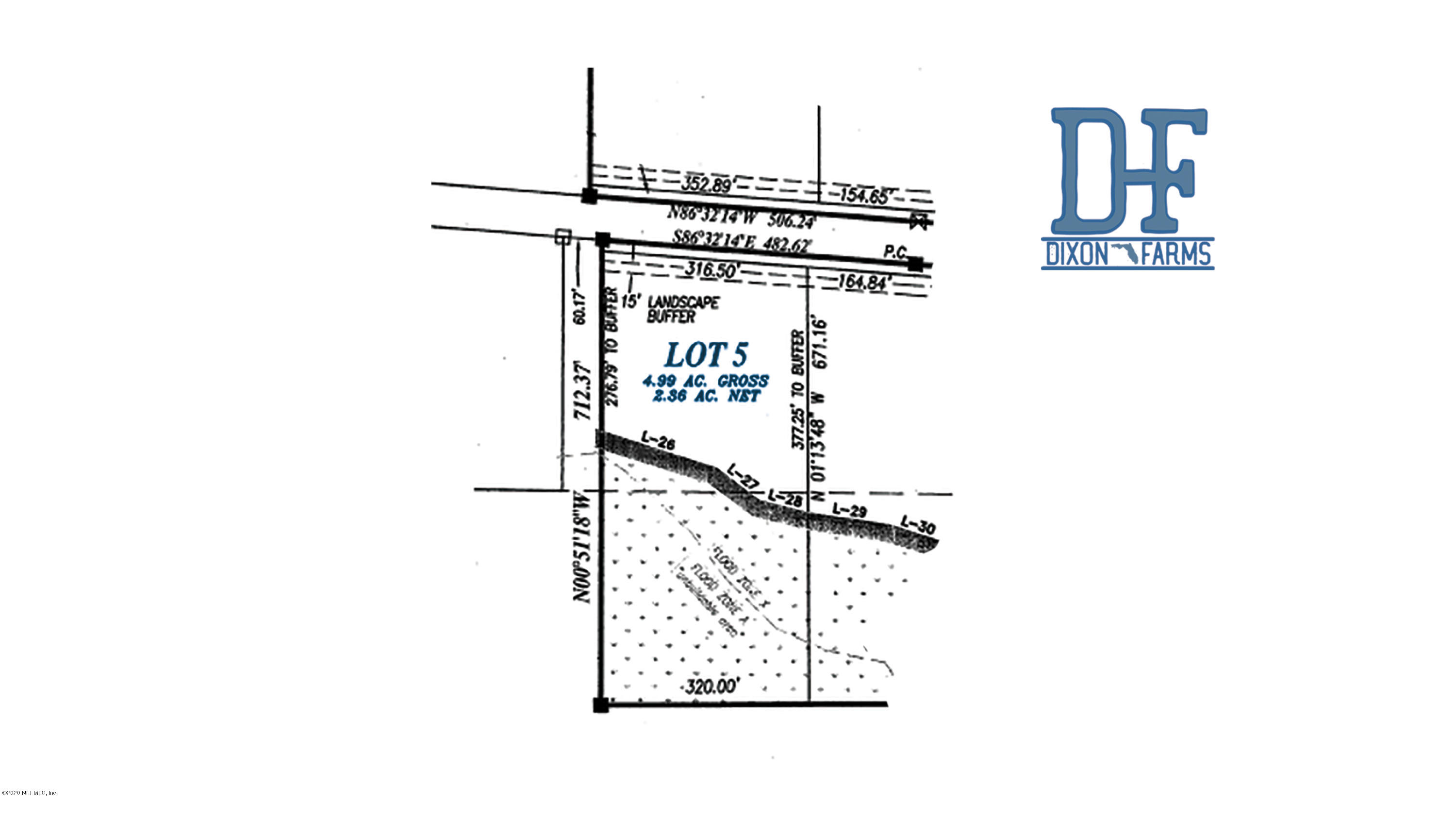 613544 River Road Callahan, FL 32011 - Photo 13 of 14 Plat_no logo_LOT 5 DIXON FARMS