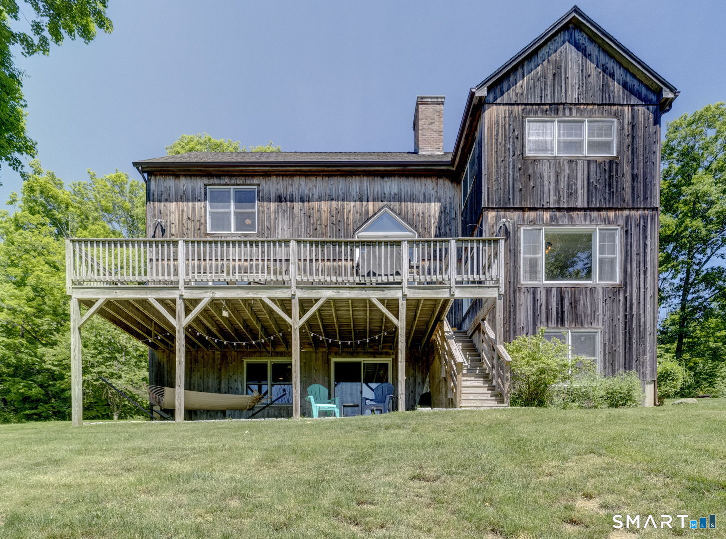 8 Deming Road Litchfield, CT 06759 - Photo 5 of 38 View from rear, large deck with access to yard