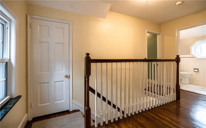 4578 Middle Road Allison Park, PA 15101 - Photo 17 of 25 View of the upstair hallway with a linen closet at the top of the steps.