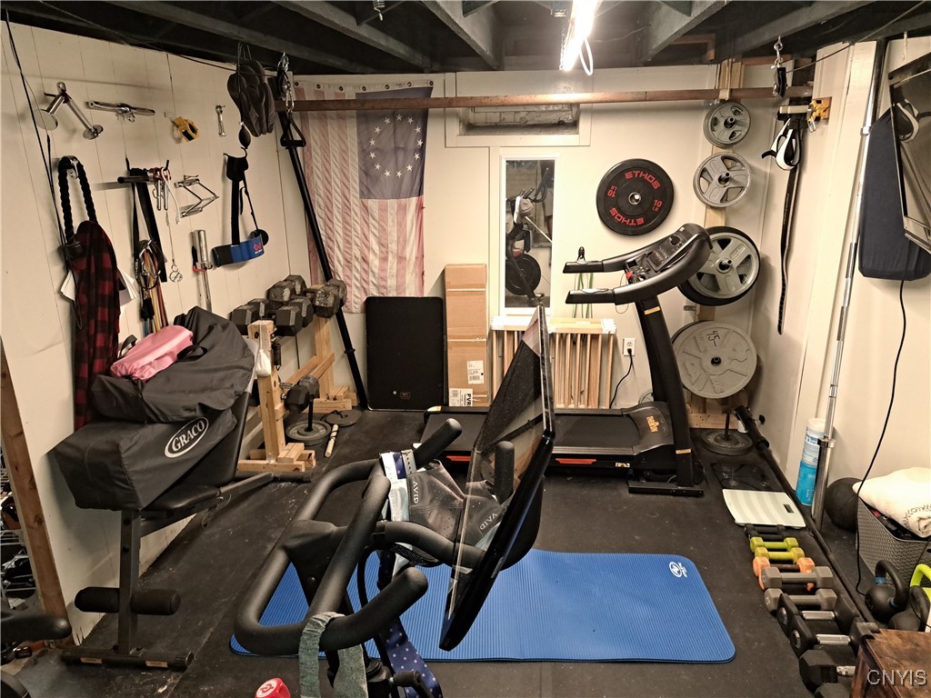 1205 North James Street Rome, NY 13440 - Photo 39 of 43 Finished basement space, used as a work-out room
