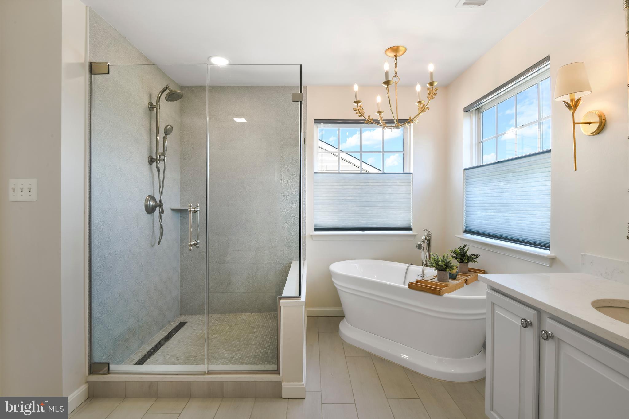 9105 Hendry Terrace Frederick, MD 21704 - Photo 21 of 51 a bathroom with a sink shower and a mirror