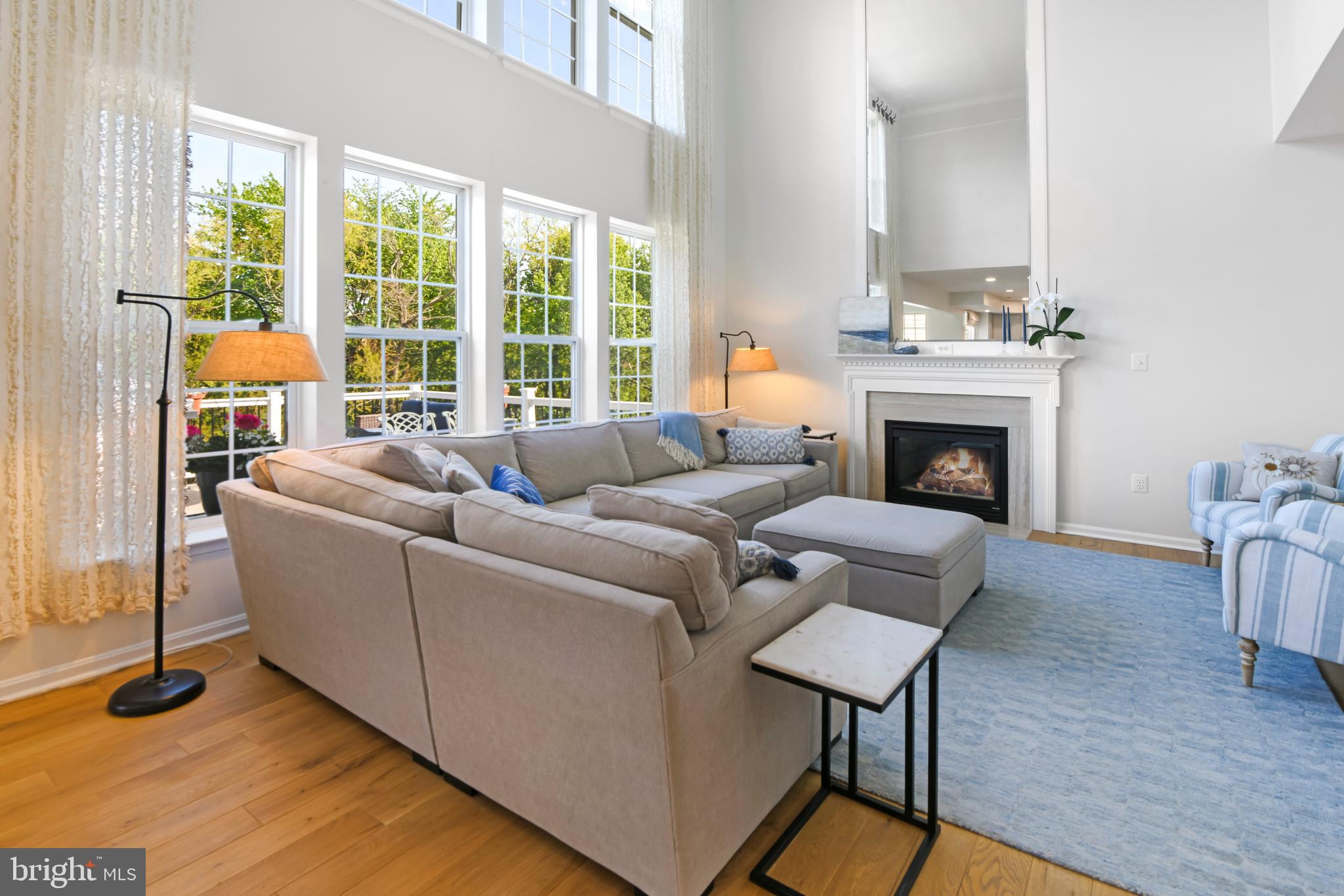 9105 Hendry Terrace Frederick, MD 21704 - Photo 5 of 51 a living room with furniture and a fireplace