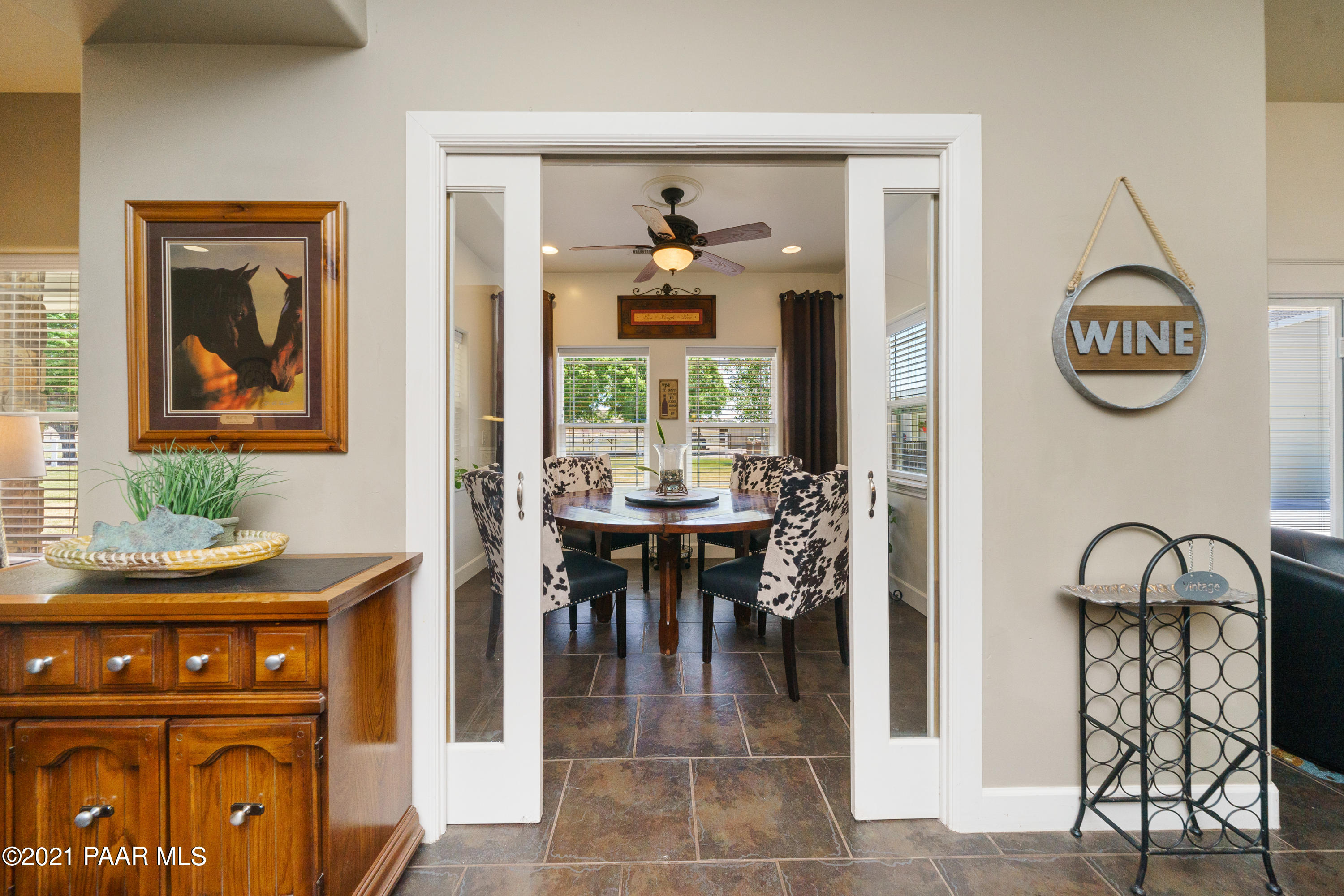 18000 North Lower Territory Road Prescott, AZ 86305 - Photo 15 of 42 a view of a dining room with furniture window and outside view