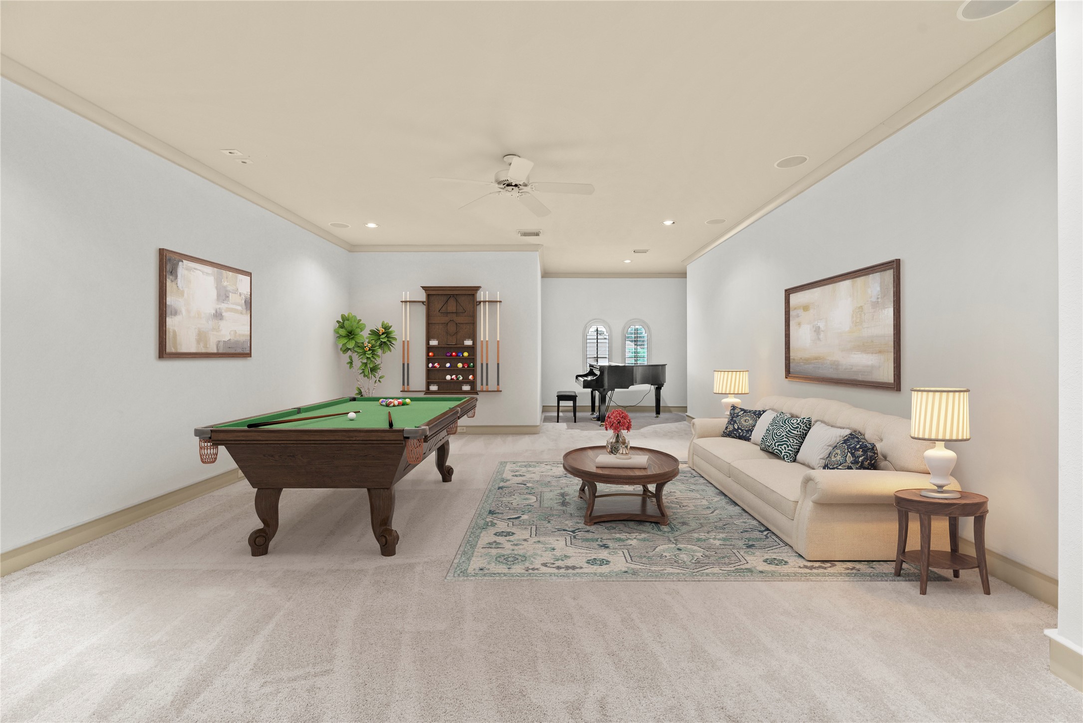 16610 Champagne Falls Court Spring, TX 77379 - Photo 29 of 45 a living room with furniture and a wooden floor